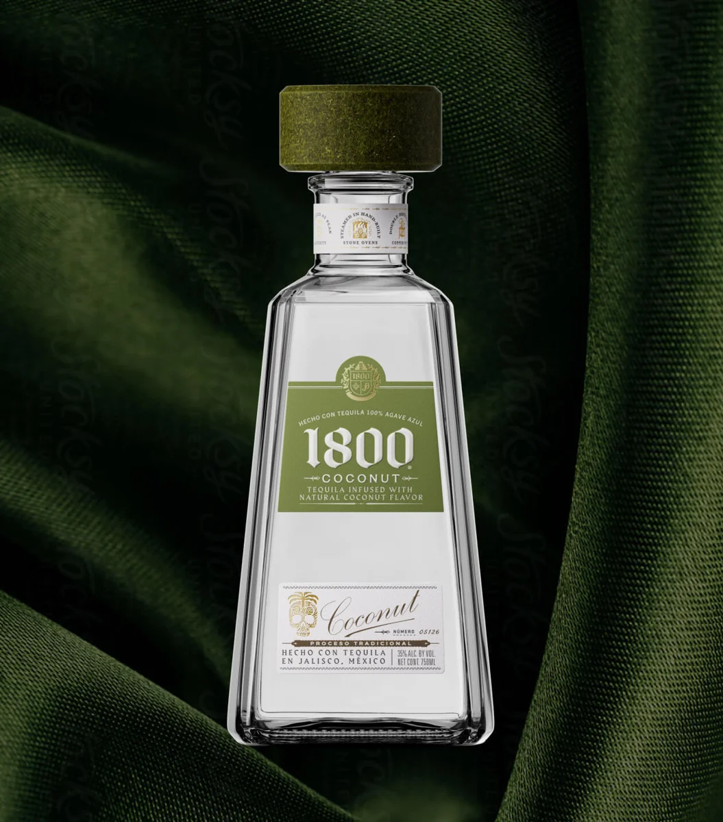 Bottle of 1800 Coconut Blanco