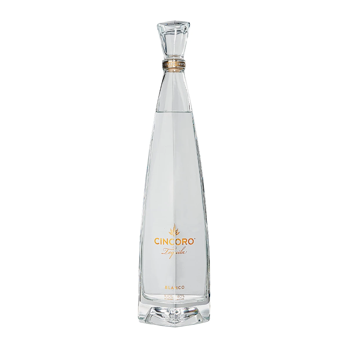 Bottle of Cincoro Tequila Blanco
