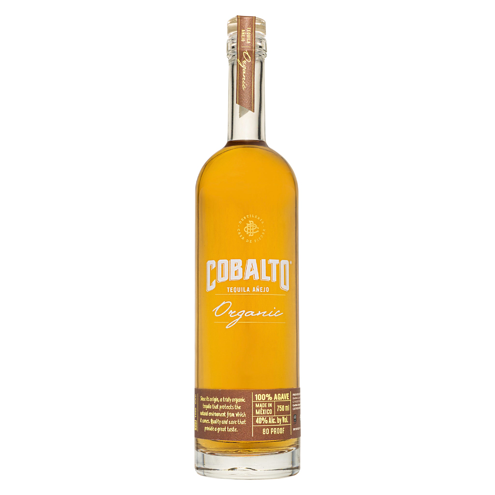 Bottle of Cobalto Añejo Organic