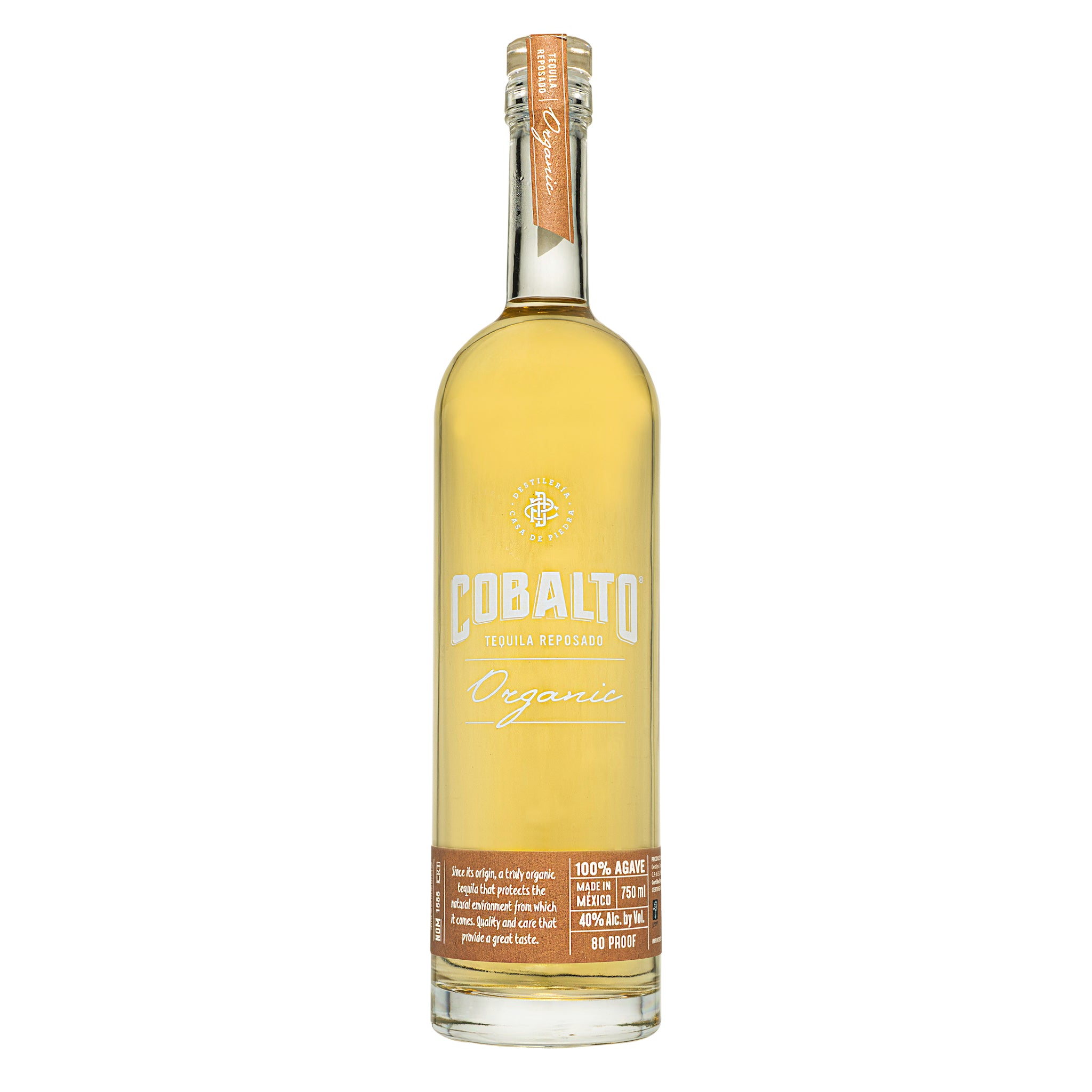 Bottle of Cobalto Reposado Organic