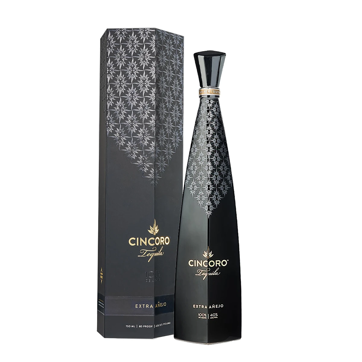 Bottle of Cincoro Tequila Extra Añejo