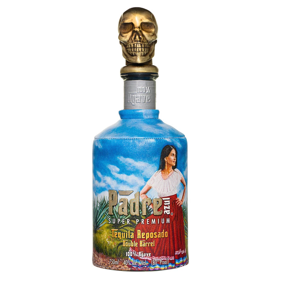 Bottle of Padre Azul Double Barrel Reposado Artist Edition