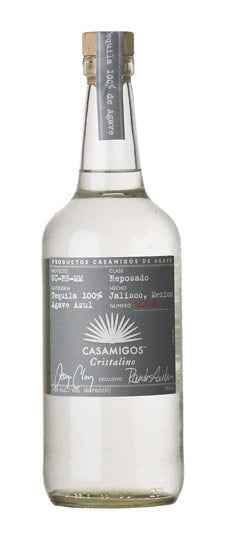 Bottle of Casamigos Tequila Cristalino Reposado