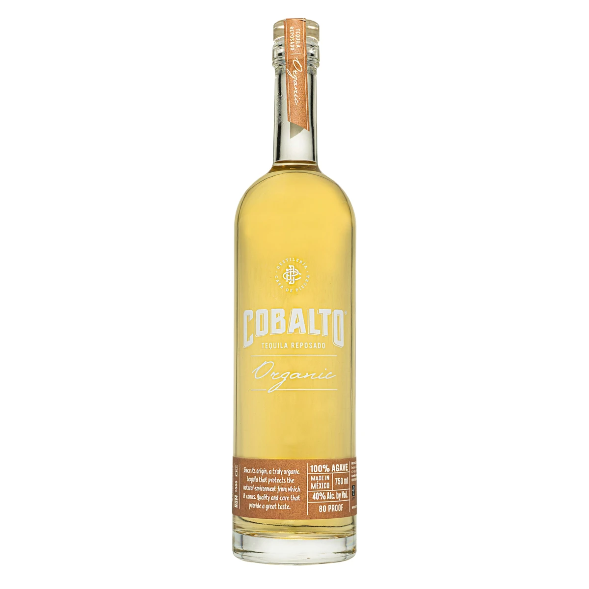 Bottle of Cobalto Tequila Reposado